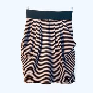 A-line midi skirt with pleats